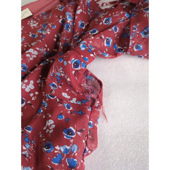 Chaps Floral Long Sleeve Day Dress- with flaws - Picture 11 of 15